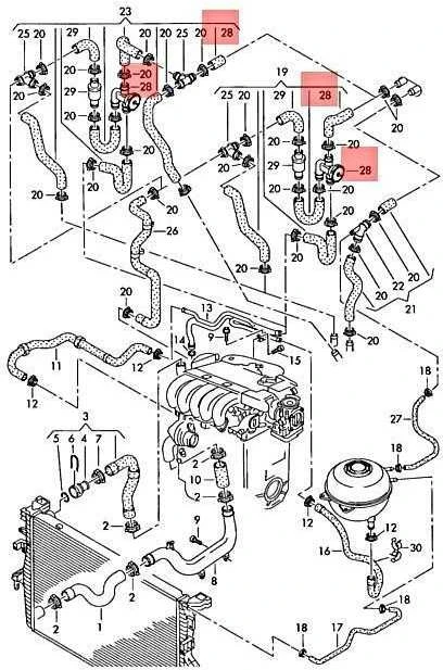 VAG VW EuroVan Touareg 70 7D 7P5 7P6 vakuuminis vožtuvas originalus 7D0121805
