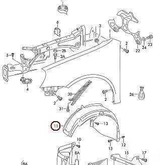 VAG VW GOLF 04-09 priekinių ratų arkos apdaila, sparno apvadas, apsauga nuo purslų, kairė originali 1K0805977B