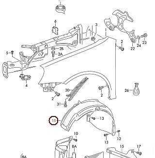 VAG VW GOLF 04-09 priekinių ratų arkos apdaila, sparno apvadas, apsauga nuo purslų, kairė originali 1K0805977B