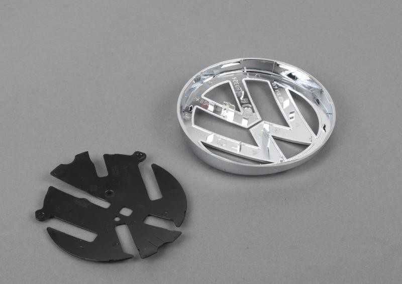 VAG VW GOLF 7 iki MY 2020 Emblema su logotipu ant galinių durelių, juoda, chromuota, originali 5G0853617A