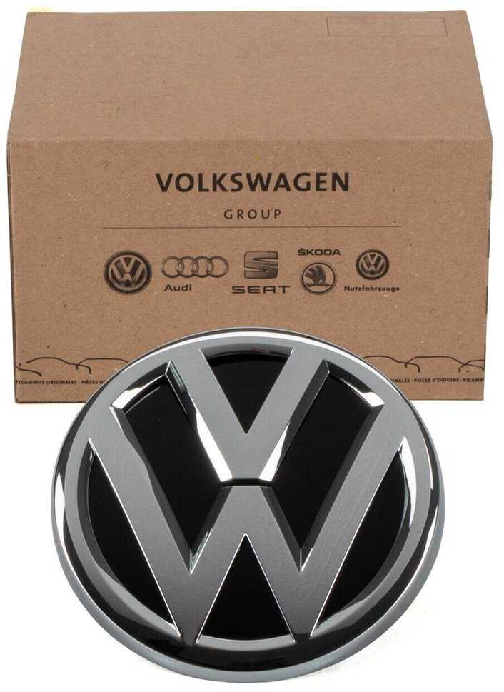 VAG VW GOLF 7 iki MY 2020 Emblema su logotipu ant galinių durelių, juoda, chromuota, originali 5G0853617A