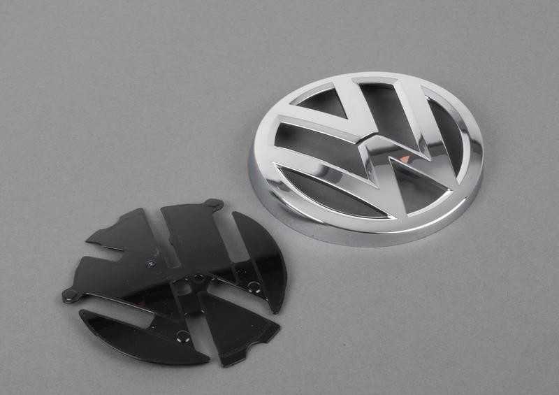 VAG VW GOLF 7 iki MY 2020 Emblema su logotipu ant galinių durelių, juoda, chromuota, originali 5G0853617A