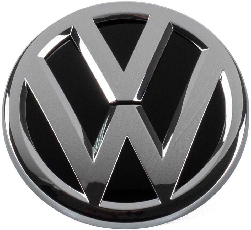 VAG VW GOLF 7 iki MY 2020 Emblema su logotipu ant galinių durelių, juoda, chromuota, originali 5G0853617A