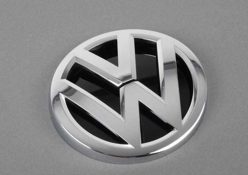 VAG VW GOLF 7 iki MY 2020 Emblema su logotipu ant galinių durelių, juoda, chromuota, originali 5G0853617A