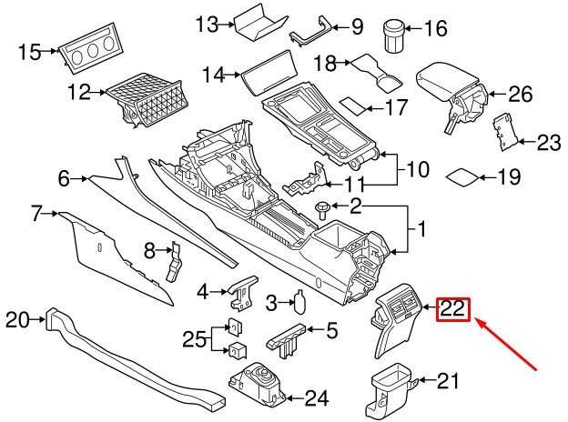 VAG VW GOLF E-GOLF MK7 galinės konsolės oro ventiliacijos anga originali 5GE864298B82V