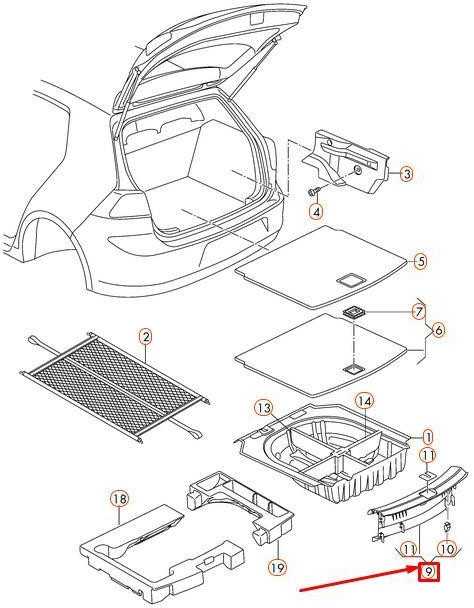 VAG VW Golf Mk7 GTI Atsarginio Rato Vietos Papildymo Apdailos Skydas Originalus 5G6863459L82V