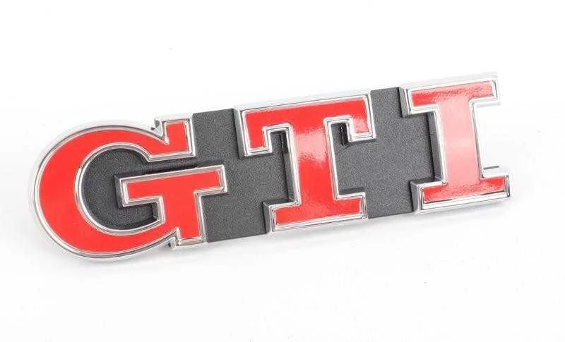 VAG VW Golf Mk7 GTI priekinių grotelių ženkliukas raudona emblema originalus 5G0853679PWYR