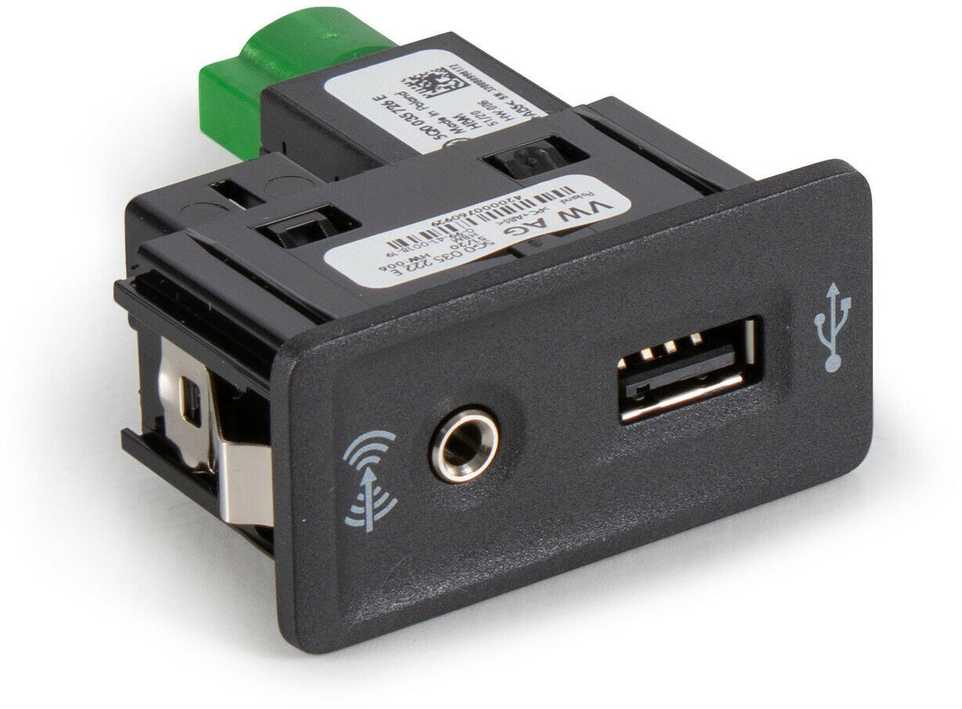 VAG VW Golf MK7 Įdiegti CarPlay Media MDI USB AUX AMI lizdas kabelis Originalus 5G0035222E