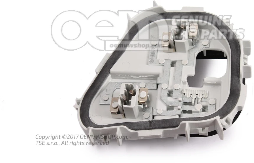 VAG VW GOLF MK7 kombi išorinis galinio žibinto lemputės laikiklis su sandarikliu kairėje N/S originalus 5G9945257A