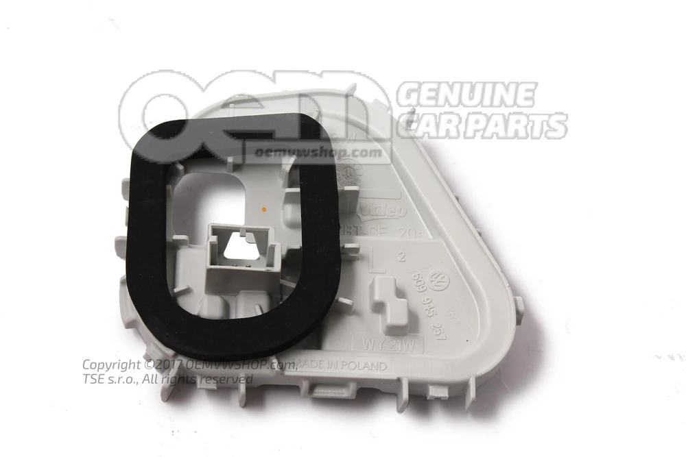 VAG VW GOLF MK7 kombi išorinis galinio žibinto lemputės laikiklis su sandarikliu kairėje N/S originalus 5G9945257A