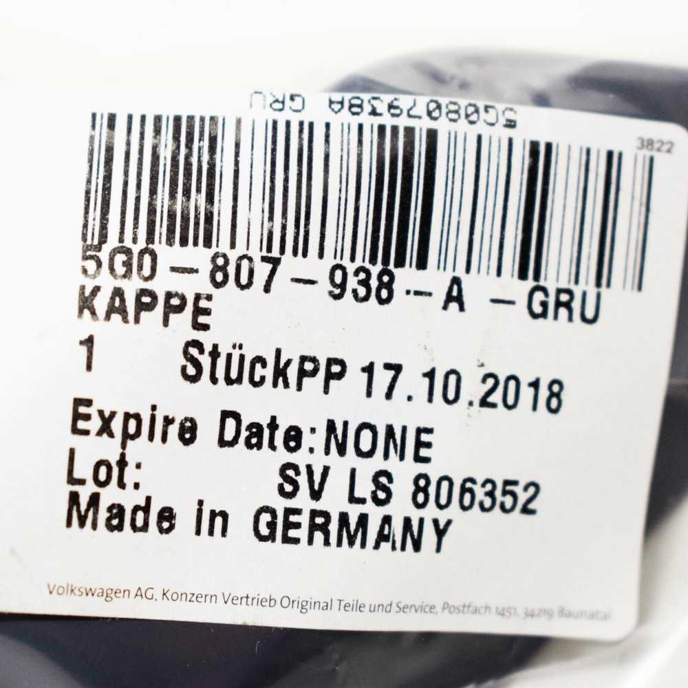 VAG VW Golf MK7 Priekinio Dešinės Pusės Žibintų Plovimo Dangtelis 5G0807938AGRU NAUJAS ORIGINALUS