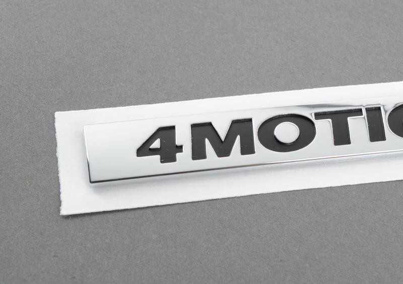 VAG VW Golf Passat Tiguan 4Motion juodas užrašas emblema emblema originali 5K0853675SFXC