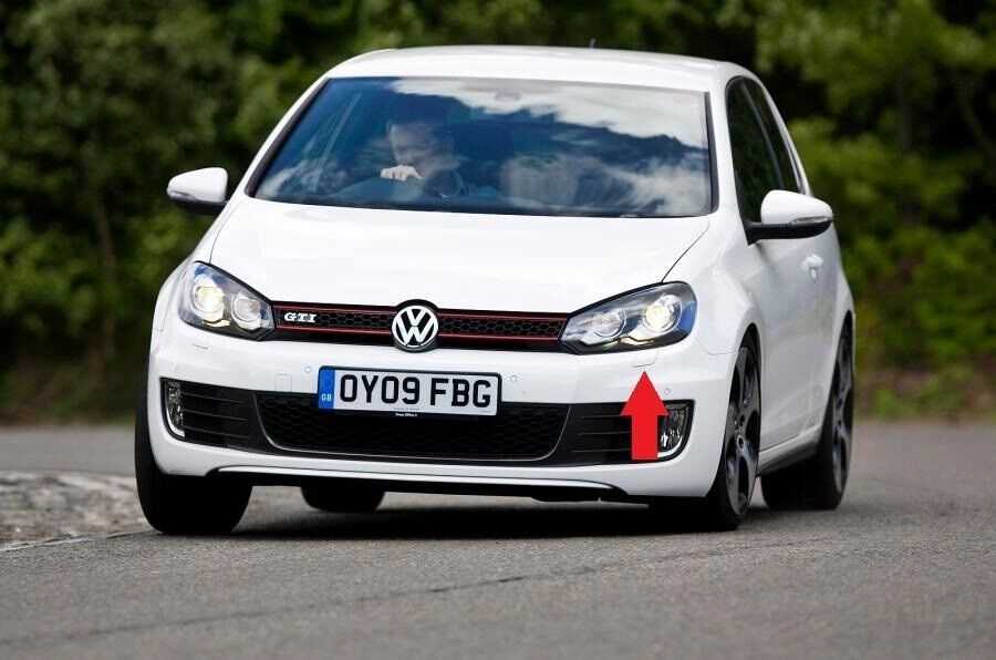 VAG VW GOLF priekinio žibinto ploviklio dangtelis kairysis originalus 5K0955109AGRU