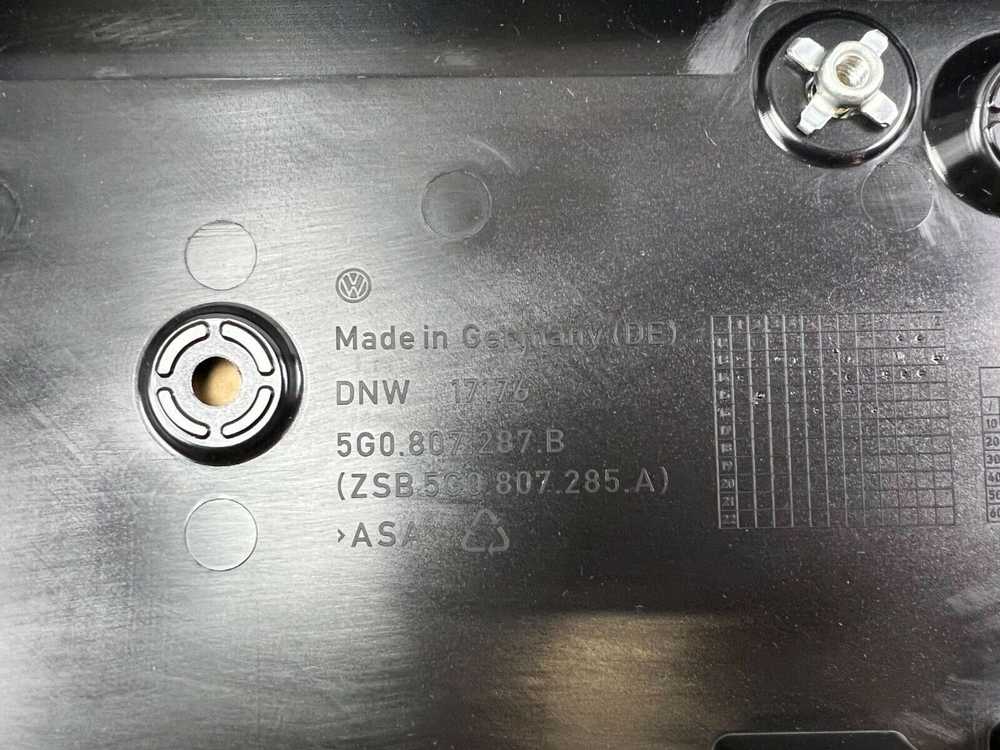 VAG VW Golf valstybinio numerio numeris juodas 5G0807285A9B9 originalus