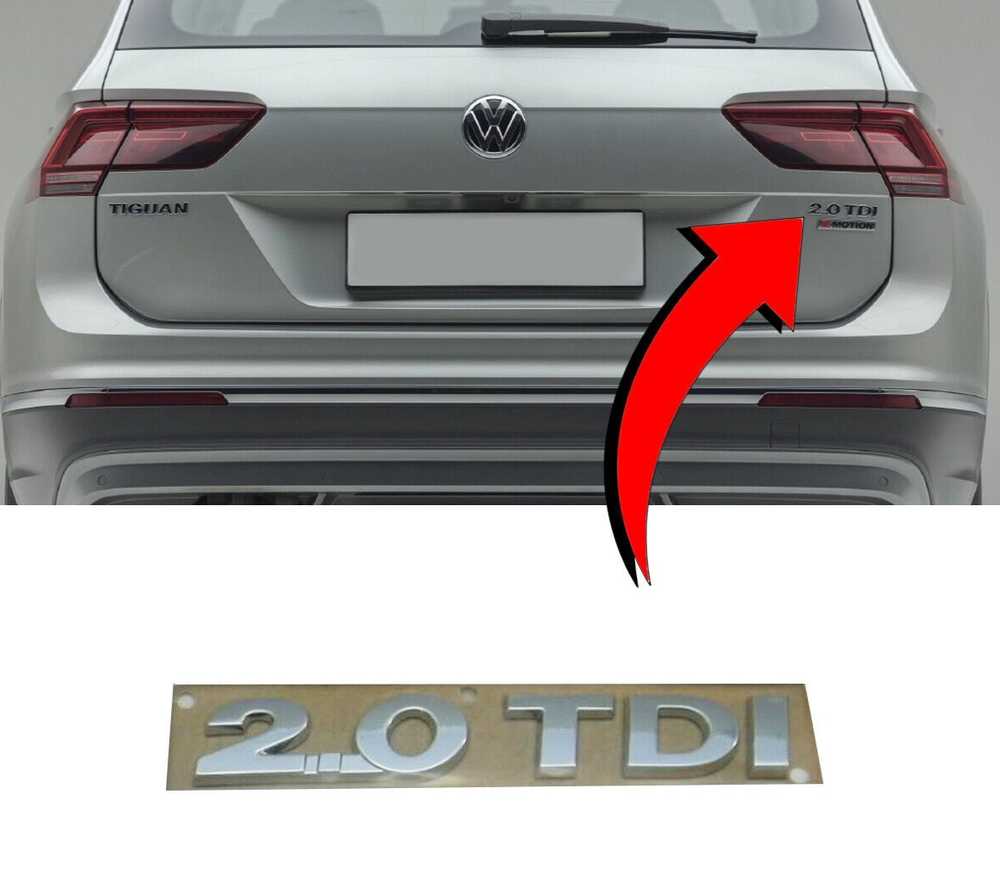 VAG VW High Chrome 2.0 TDI Inscription originalus 5TA8536752ZZ