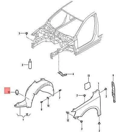VAG VW Jetta Syncro Sagitar Vento dangtelis dešinysis 5C6805414 originalus