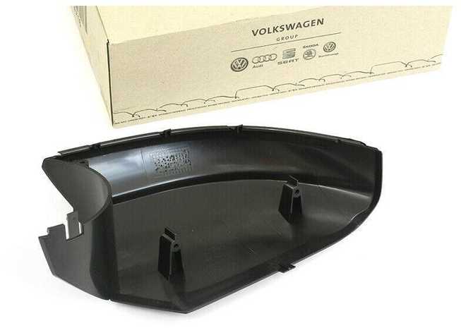 VAG VW juodas veidrodėlio dangtelis originalus 2K58576049B9