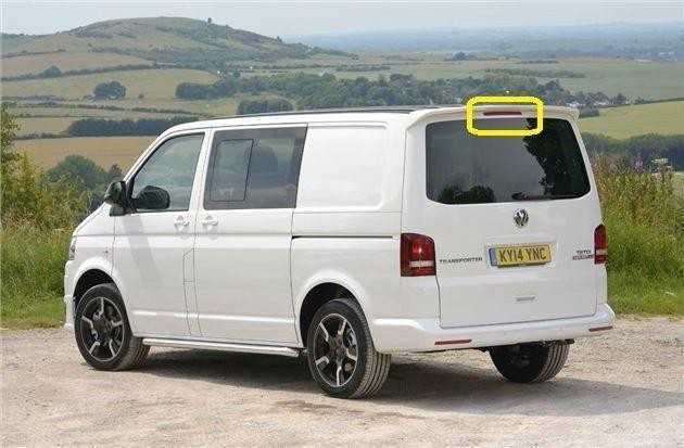 VAG VW Lupo T5 autobusas Trečiasis 3-iasis stabdžių žibintas pagalbinis stabdžių žibintas originalus 6H0945097A