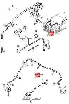 VAG VW Magotan Passat 4Motion Variant Santana Adapteris Cable Loom 3G0971206 Originali