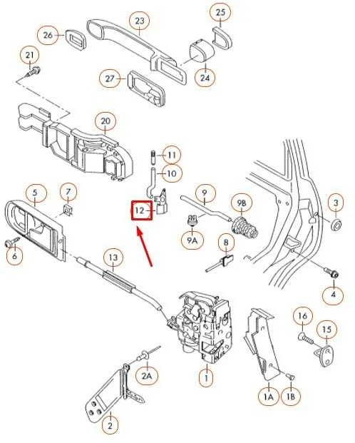 VAG VW PASSAT B5.5 Relės svirtis originali 3B0839833E