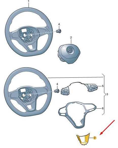 VAG VW PASSAT B8 vairo ratuko R-Line apdaila 3G0419659CUXQ NAUJA ORIGINALI