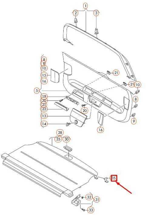 VAG VW Passat Kairės bagažo skyriaus užuolaidos kablys originalus 3G9867899