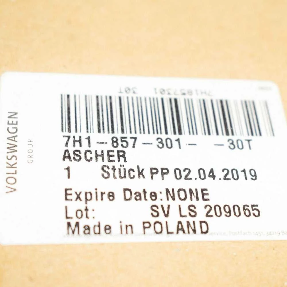 Vag Peleninė Su Korpusu Cigarečių Žiebtuvėlis Volkswagen Transporter Kombi 2009-2015 Originalus 7H185730130T