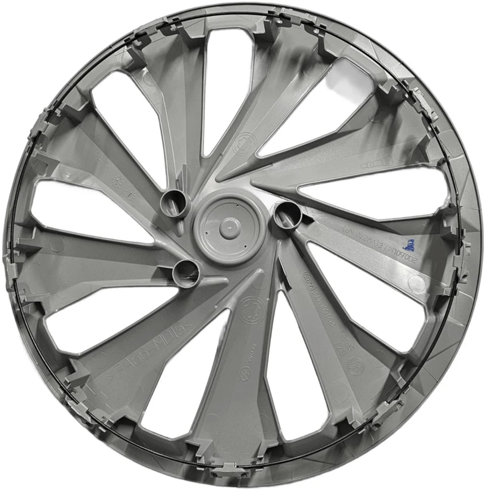 VAG VW Polo 6 Chromo/Juodas/Smulkus Sidabras 15" Ratlankio Dangtelis Originalus 2G0601147EUWP
