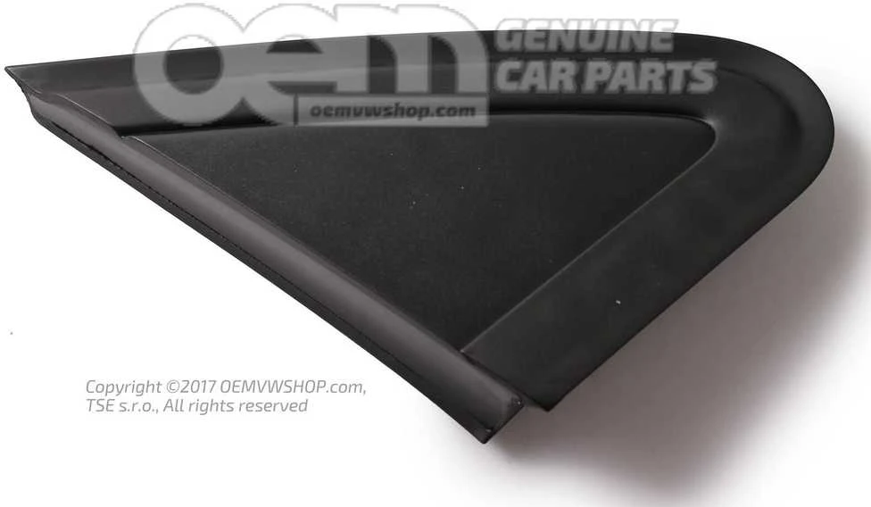 VAG VW Polo A statramsčio veidrodėlio apdaila dešinė juoda apdaila 6Q0853274A9B9 originali