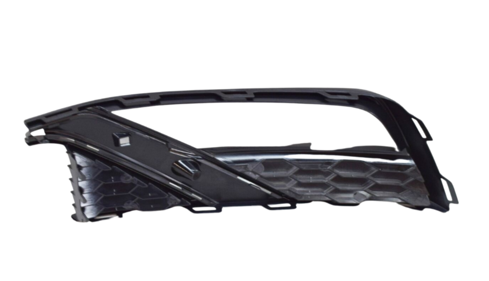 VAG VW POLO GTI 15-17 Priekinis bamperis apatinis dešinysis O/S grotelių apdaila juoda 6C0853666G9B9 Originali