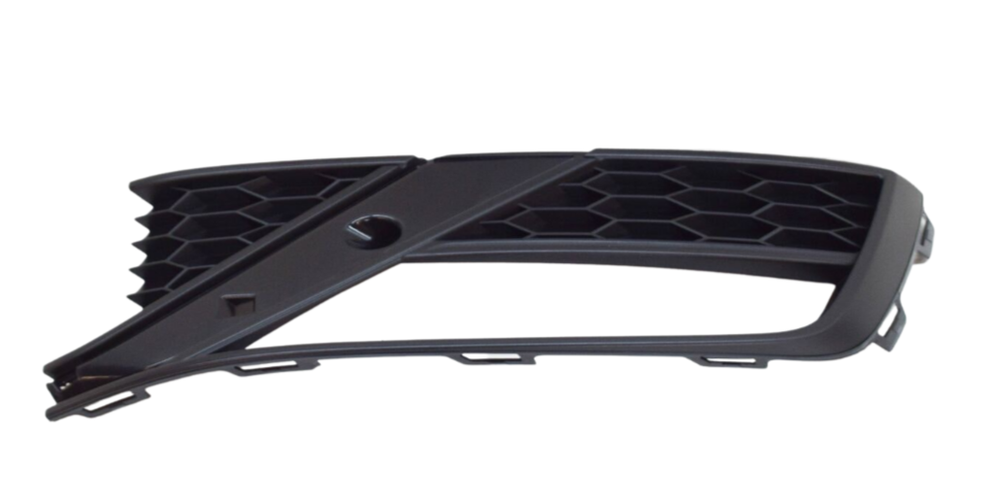 VAG VW POLO GTI 15-17 Priekinis bamperis apatinis dešinysis O/S grotelių apdaila juoda 6C0853666G9B9 Originali