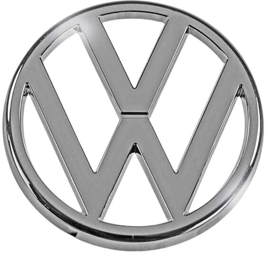 VAG VW priekinės grotelės emblema chromuota originali 321853601