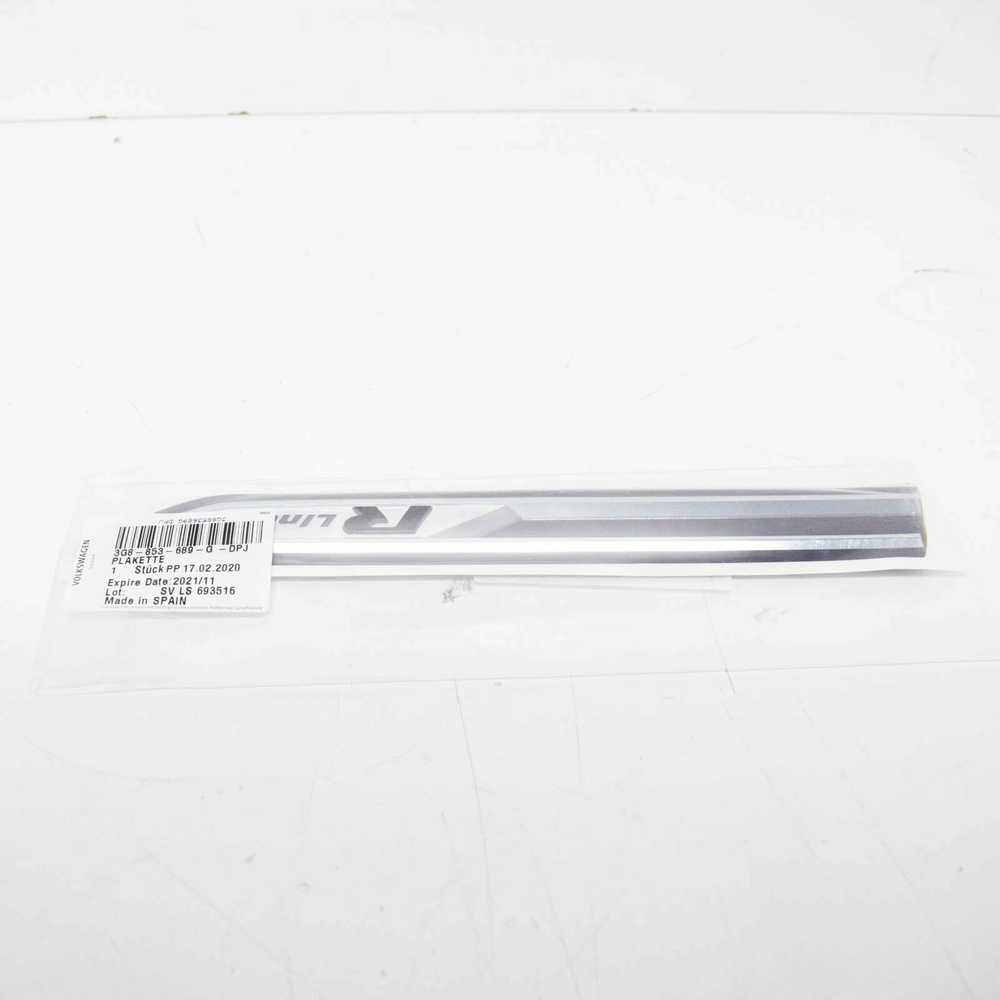 VAG VW priekinių kairės pusės durų emblema R-Line originali 3G8853689GDPJ
