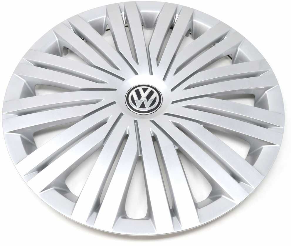VAG VW ratų stebulės dangtelio apdaila sidabrinė 15 colių originali 6C0601147CYTI