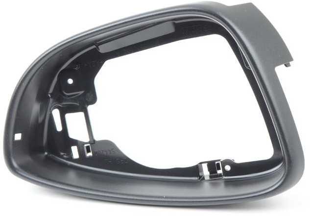 VAG VW SCIROCCO 15-17 O/S DEŠINIS DURŲ VEIDRODŽIO RĖMAS Juodas ORIGINALUS 1K8857602A 9B9