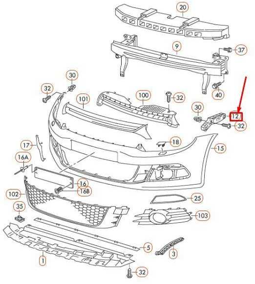 VAG VW SCIROCCO MK3 Priekinis Bamperis Dešinės Pusės Gidas Profilis 1K8807184B NAUJAS ORIGINALUS