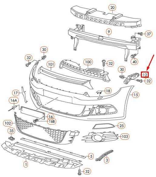 VAG VW SCIROCCO MK3 priekinis bamperis kairės pusės kreipiamasis profilis originalus 1K8807183B