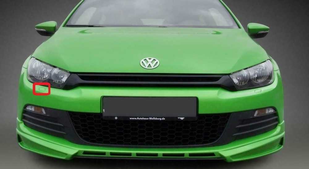 VAG VW SCIROCCO priekinio žibinto ploviklio dangtelis dešinysis originalus 1K8955110BGRU