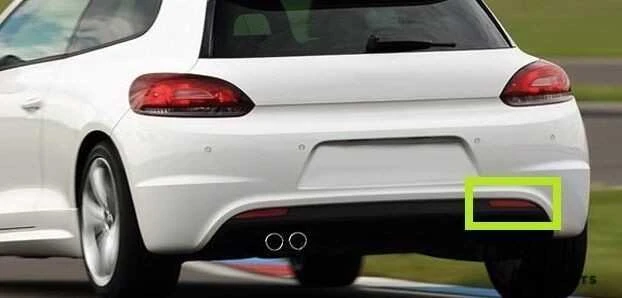VAG VW Scirocco R-Line galinis dešinysis bamperio atšvaitas tamsintas originalus 1K8945106B