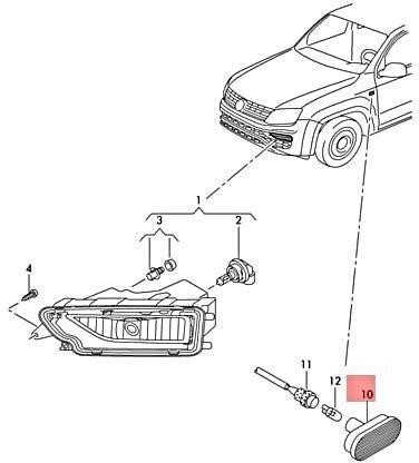 VAG VW SEAT SKODA Amarok Polo posūkių indikatorius originalus 7E0949117B