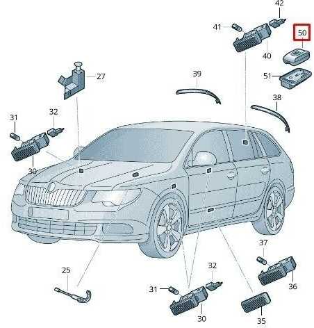 VAG VW SKODA Galinis bagažinės magnetinis žibintuvėlis Originalus 3T0947417E9B9