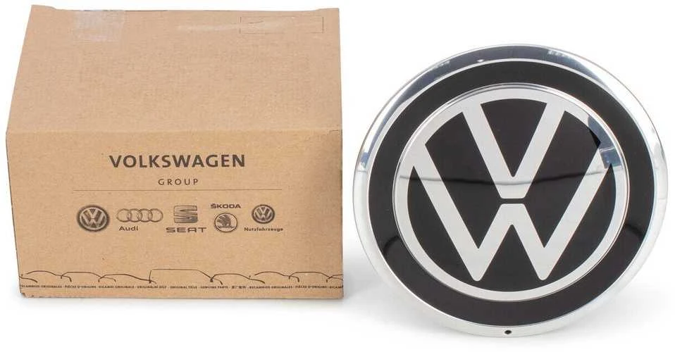 VAG VW Stebulės Dangtelis Juodas Chromas Originalus 1S0601149JFOD