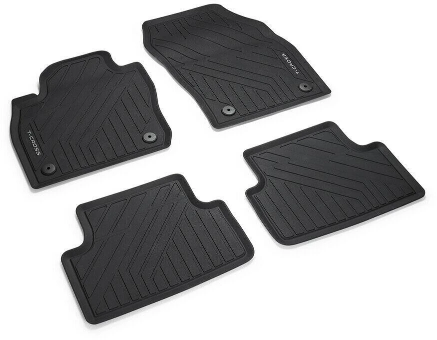 Skoda VAG VW T CROSS Premium guminiai grindų kilimėliai All Weather LHD Genuine 2GM06150082V