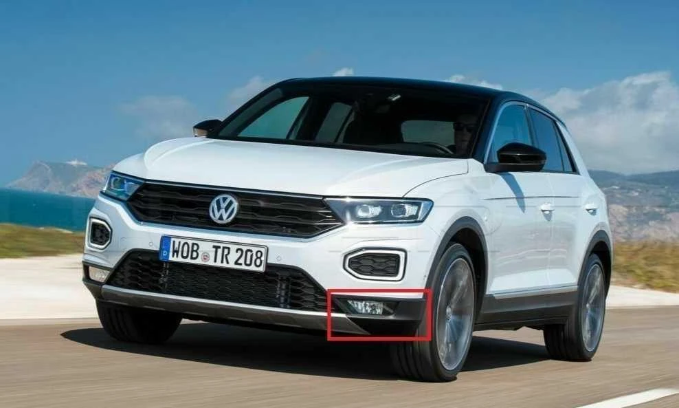 VAG VW T ROC priekinis bamperis kairė N/S rūko žibintų apdaila 2GA853665A9B9 originalus