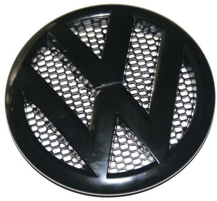 VAG VW T5 juoda emblema su logotipu 7E0853601D041 Originali