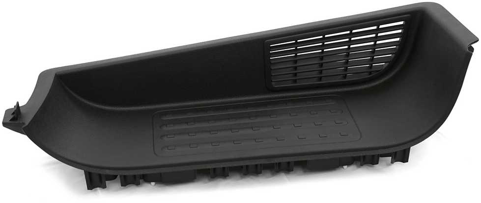 VAG VW T5/T6 dešinės kojos atramos įdėklas juodas originalus 7LA863736E82V
