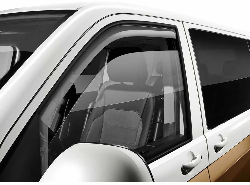 VAG VW T5 T6 vėjo deflektorius Lietaus deflektorius priekinių durų kairės ir dešinės pusės originalus 7E0072193HU3