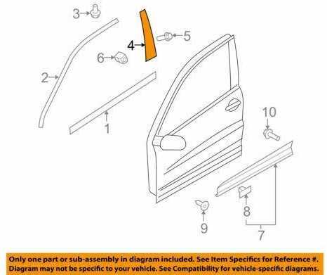 VAG VW Tiguan 5N1 5N2 juodos spalvos durų lango rėmo apdaila originali 5N0837901B041