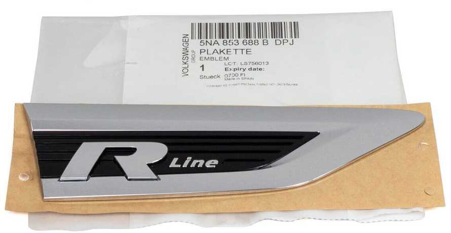 VAG VW TIGUAN ALLSPACE emblema su R-Line užrašu dešinėje 5NA853688BDPJ Originali