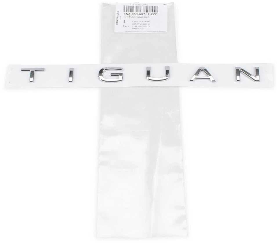 VAG VW TIGUAN emblema su užrašu Chrome Galinis originalus5NA853687H2ZZ